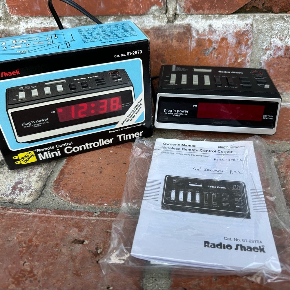 ❌SOLD❌Vintage Radio Shack Plug N Power 61-2670 Remote Control Mini Timer